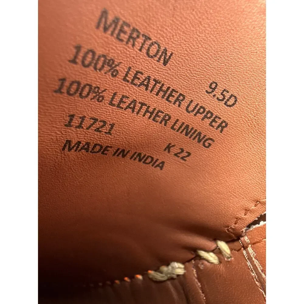 Polo Ralph Lauren Merton Boat Shoes Red White Blue Leather Size 9.5